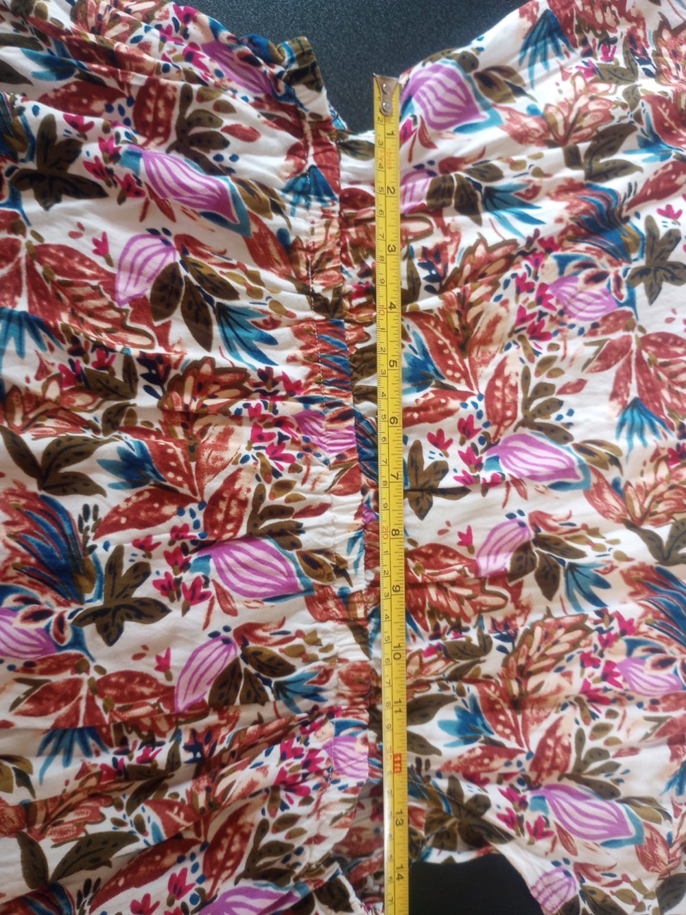 Women's Floral Short-Sleeve Mini Dress in Multi-Color - Picture 7 of 11